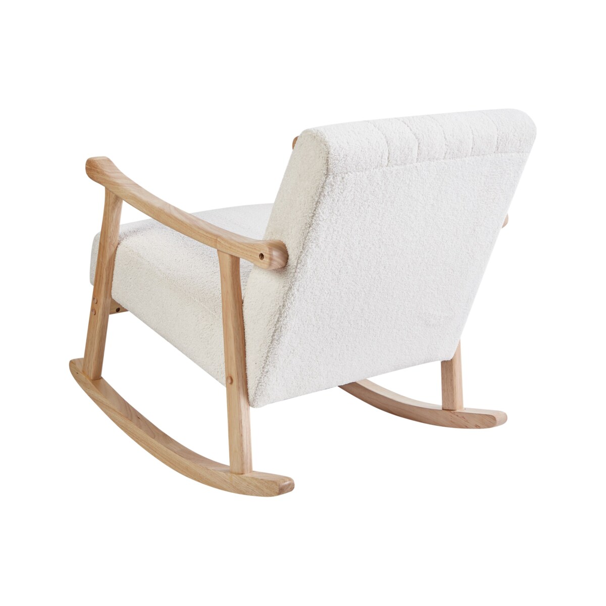 Fotel bujany LEKNES Boucle Złamana biel