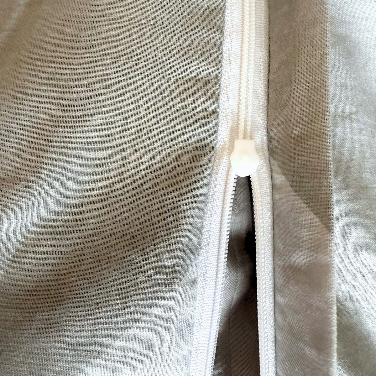 Pościel bawełniana satynowa 200x220 cm Szara Krata Polska