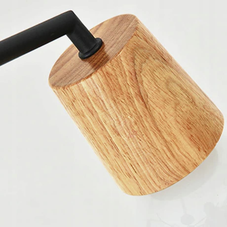 Lampa Sufitowa Wisząca Skandynawska Loft Drewno 3