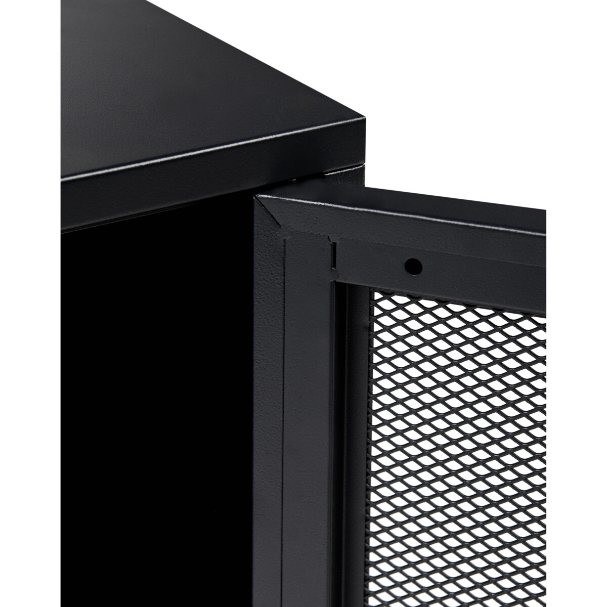 Szafka nocna OSSETT Metal Czarny