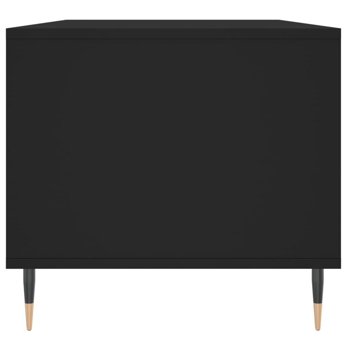 vidaXL Stolik kawowy, czarny 90x49x45 cm, materiał drewnopochodny