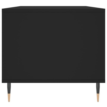 vidaXL Stolik kawowy, czarny 90x49x45 cm, materiał drewnopochodny