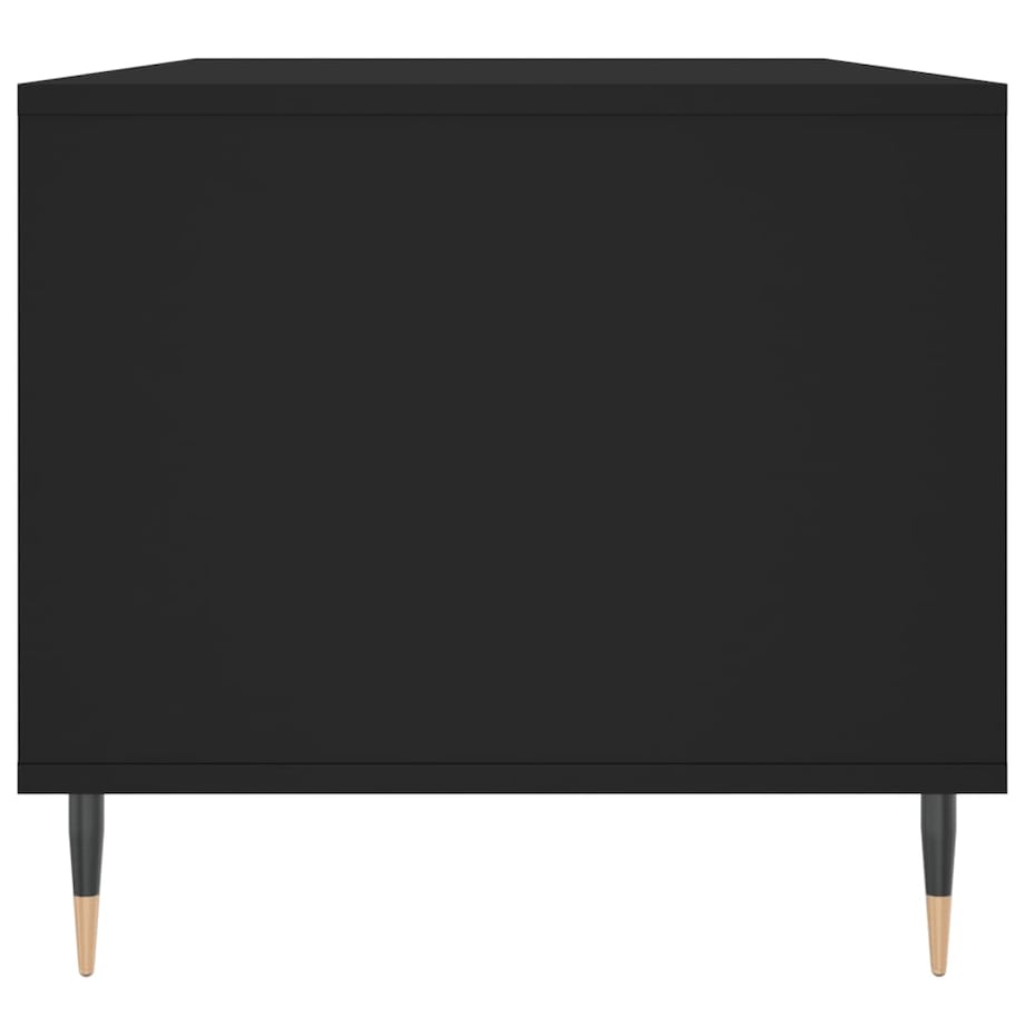 vidaXL Stolik kawowy, czarny 90x49x45 cm, materiał drewnopochodny