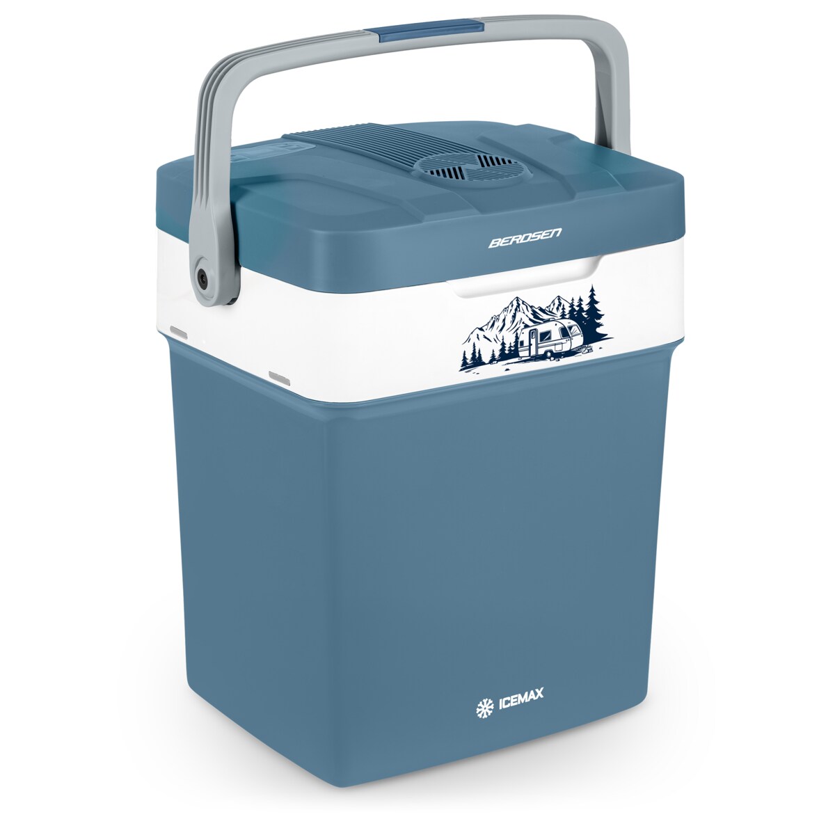 Lodówka turystyczna samochodowa 12V/230V USB funkcja grzania 29l Berdsen