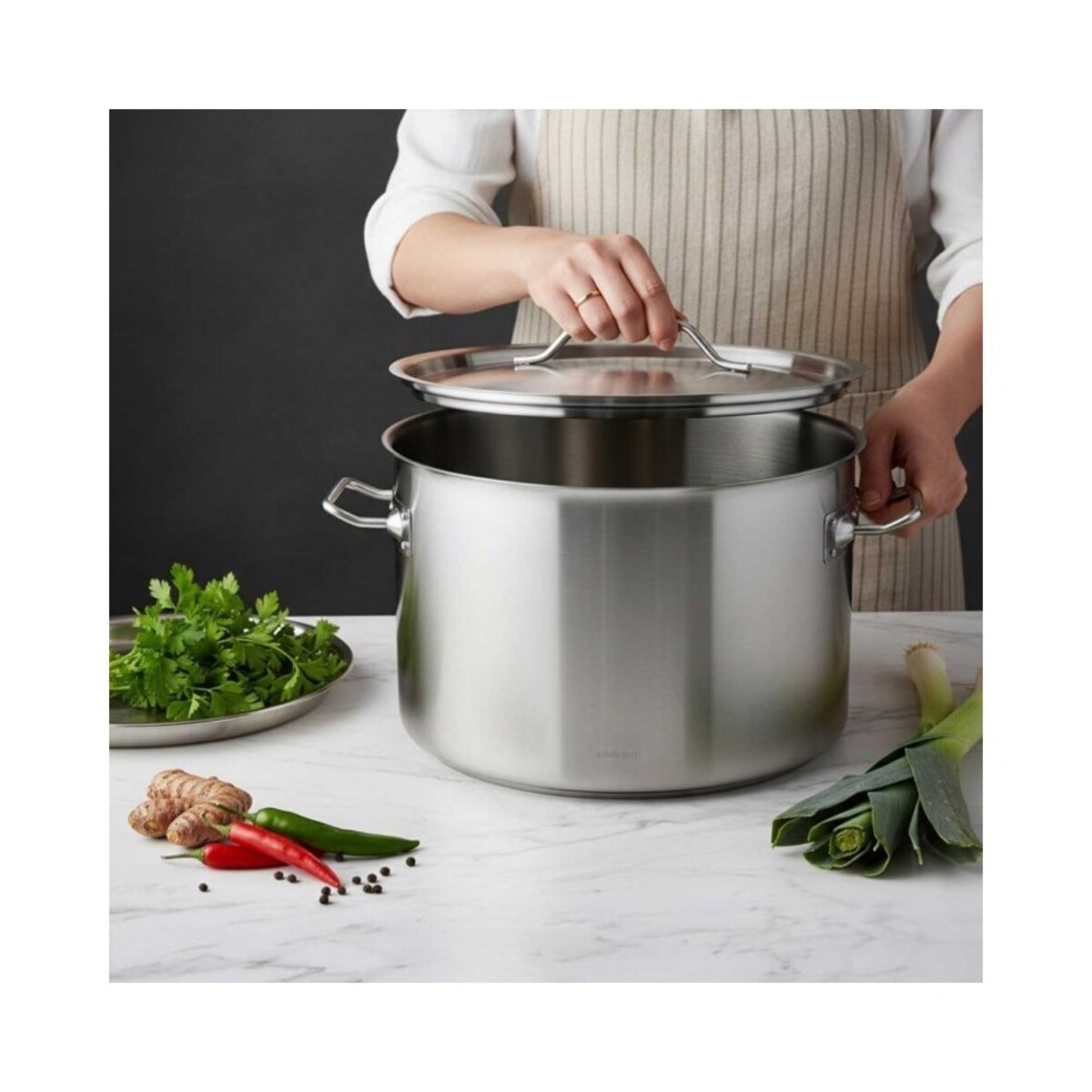 Kinghoff garnek gastronomiczny z pokrywą 40cm 32L 67538