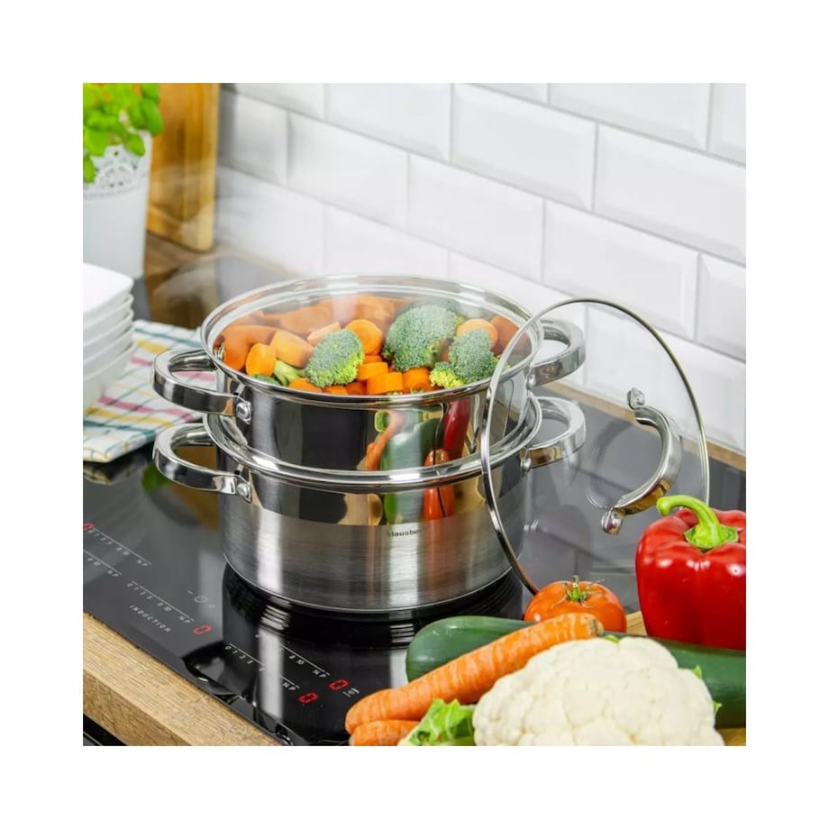 Klausberg garnek na parę 3 elementy 20cm 7935