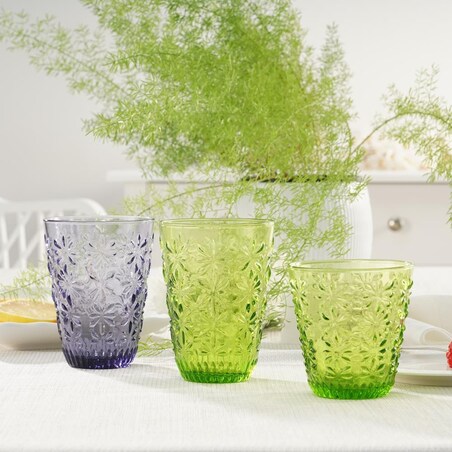 VILLA ITALIA Szklanka wysoka zielona 350 ml SENSO