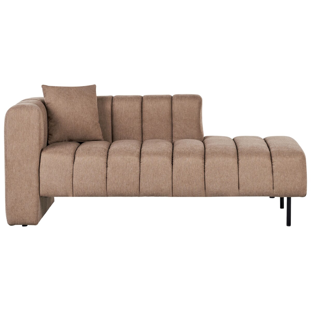 Szezlong lewostronny brązowy LANNILS