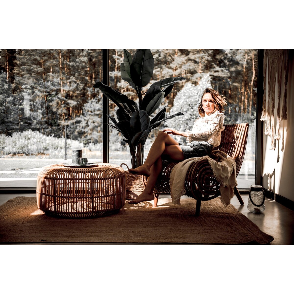 FOTEL RATTANOWY KABA