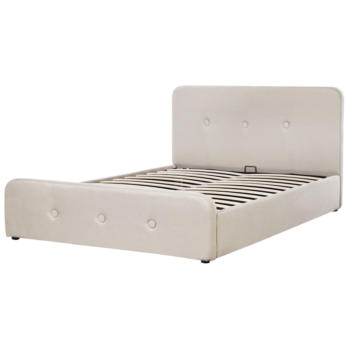 Łóżko z pojemnikiem RENNES 160 x 200 cm Beżowy