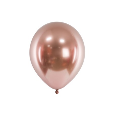 Balony Glossy 30cm, różowe złoto (1 op. / 10 szt.)