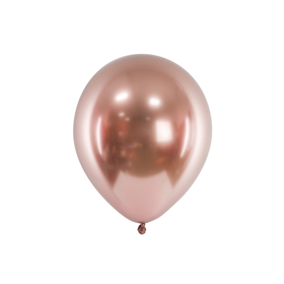 Balony Glossy 30cm, różowe złoto (1 op. / 10 szt.)