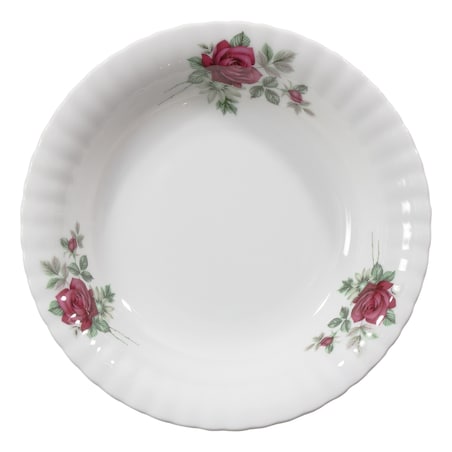 Talerz głęboki 22 cm Iwona Bordowa Róża B826