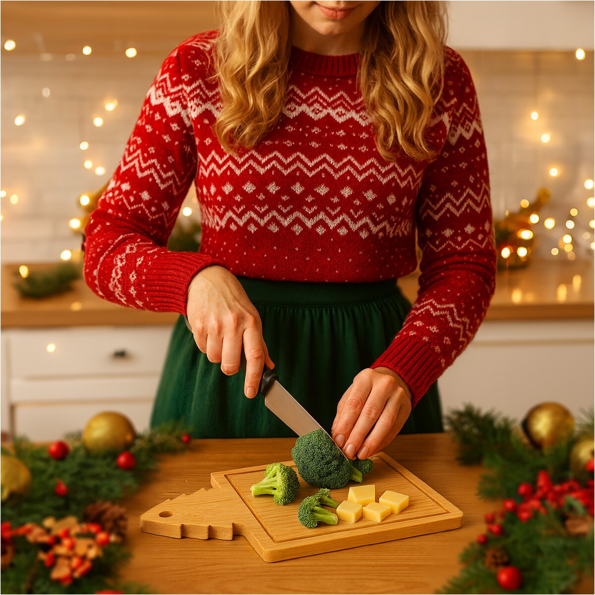 Deska Do Serwowania Do Krojenia Zestaw 2 Szt Bambusowa