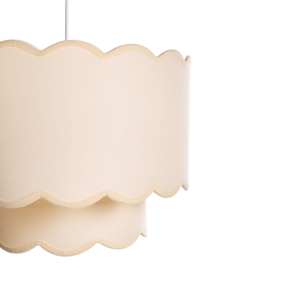 Lampa wisząca MECUMBURA Metal Biały/ beżowy