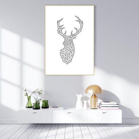 plakat deer graphic 50x70 cm