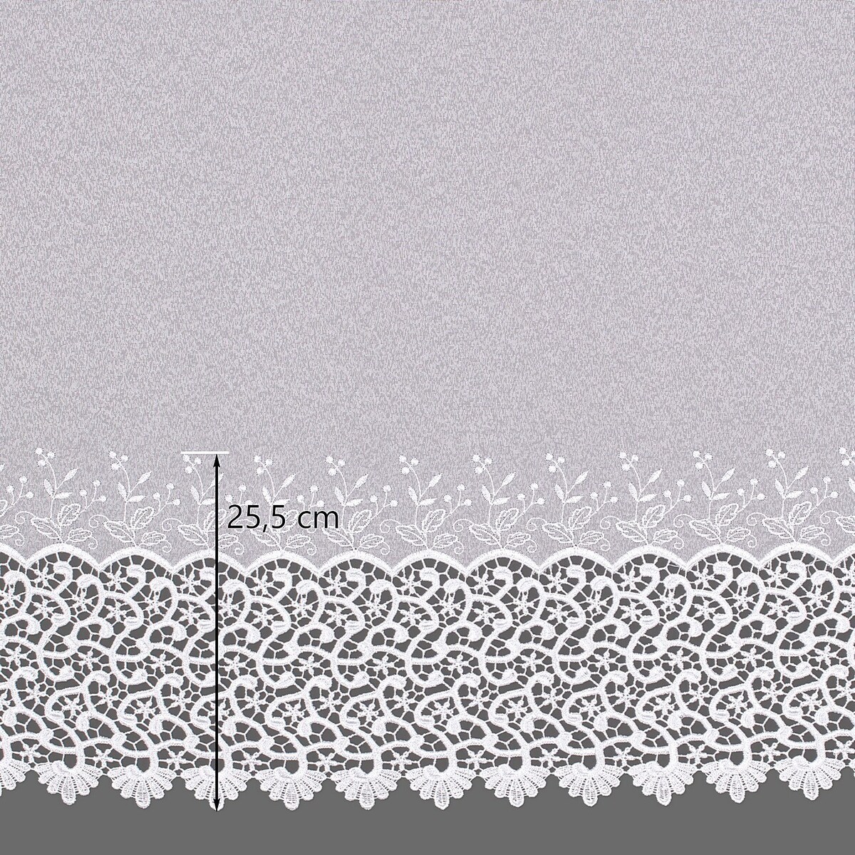 Firana na taśmie 300x245 biały ze wzorem