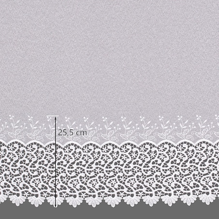 Firana na taśmie 300x245 biały ze wzorem