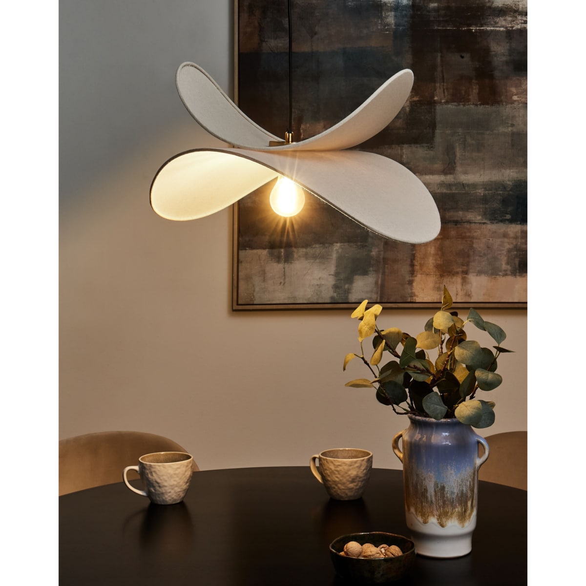 Lampa wisząca MASCOTA Len Beżowy