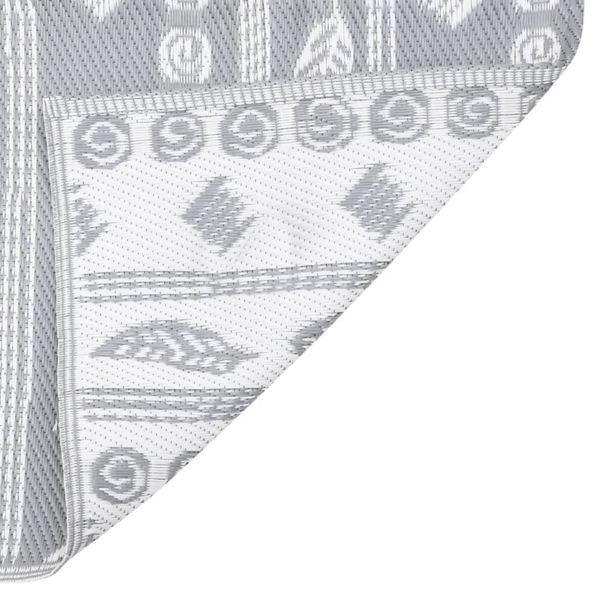 vidaXL Dywan zewnętrzny, ARAKIL szary, 140 x 200 cm, PP