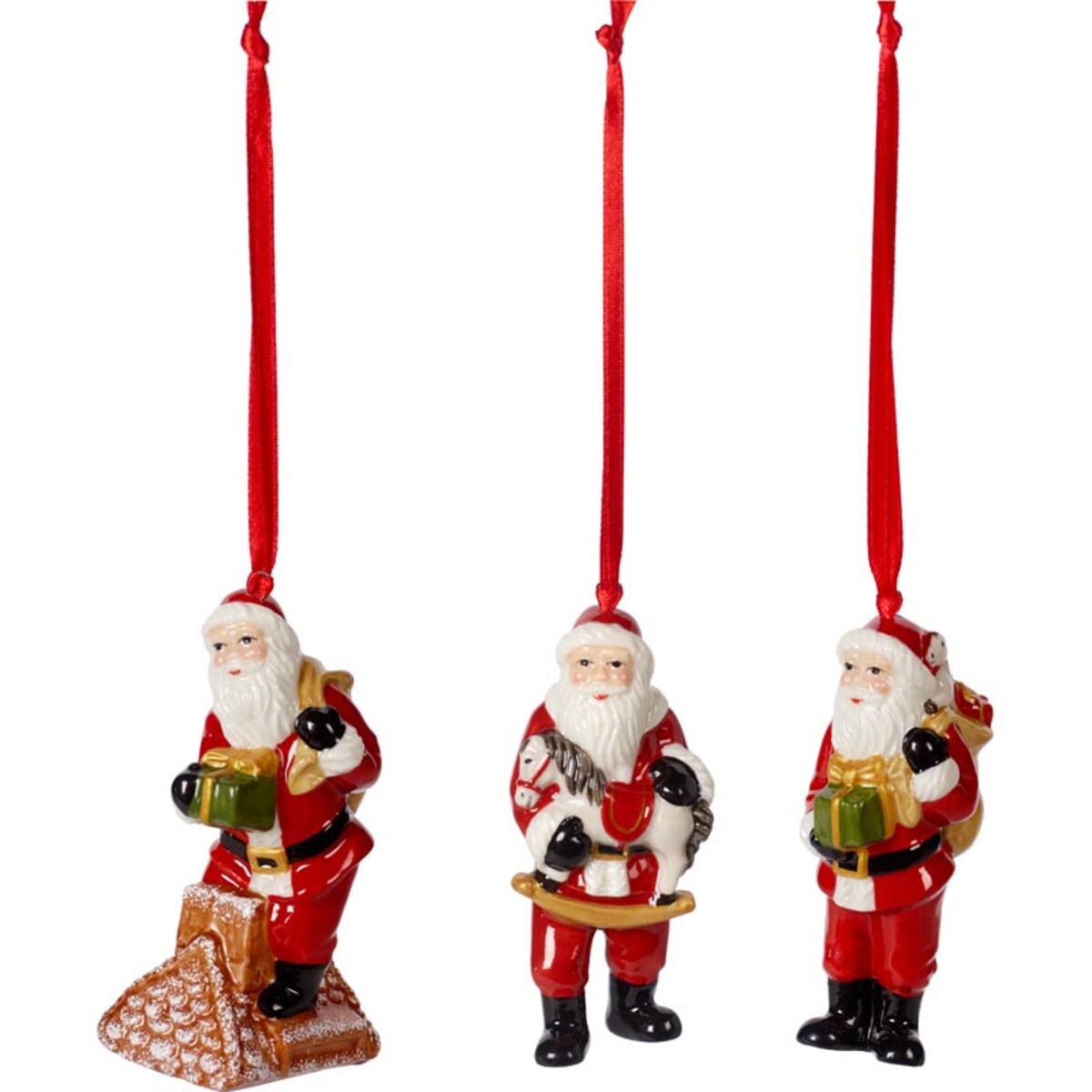 Zestaw 3 zawieszek św. Mikołaj Nostalgic Ornaments Villeroy & Boch