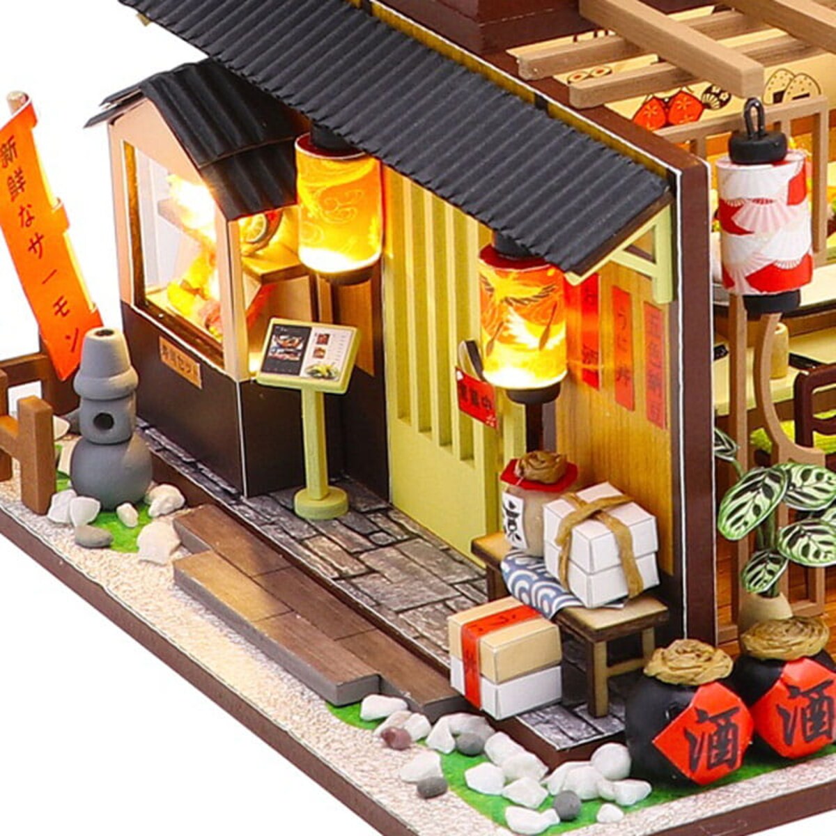 Miniaturowy domek DIY - Sakura sushi