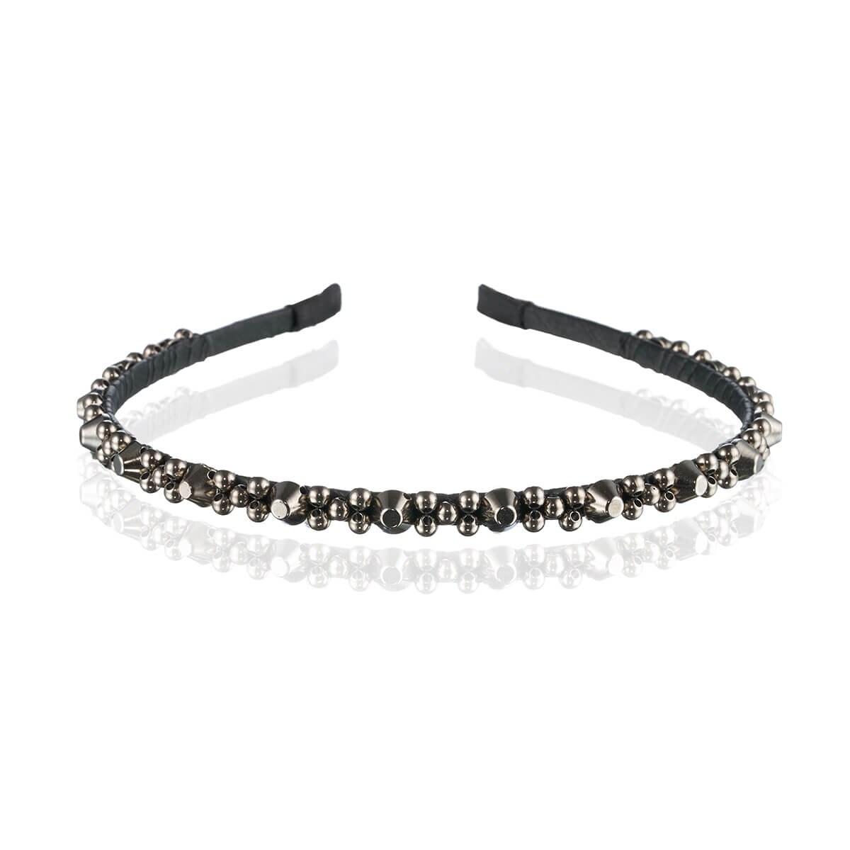 GlamRock Zoe Silver moon II małe ćwieki - opaska