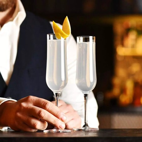 Kieliszki Wysokie Koktajlowe do Szampana Krosno Shake N°7 French75 4 x 120 ml