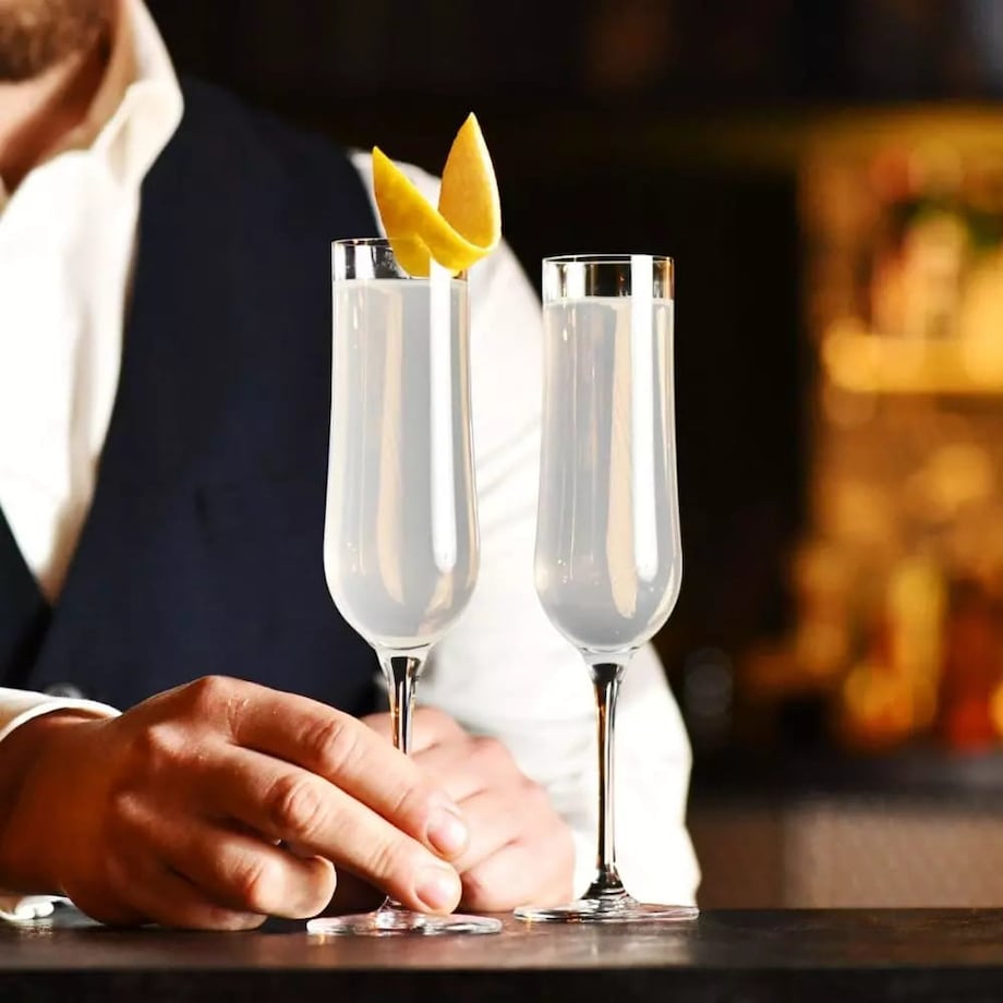 Kieliszki Wysokie Koktajlowe do Szampana Krosno Shake N°7 French75 4 x 120 ml