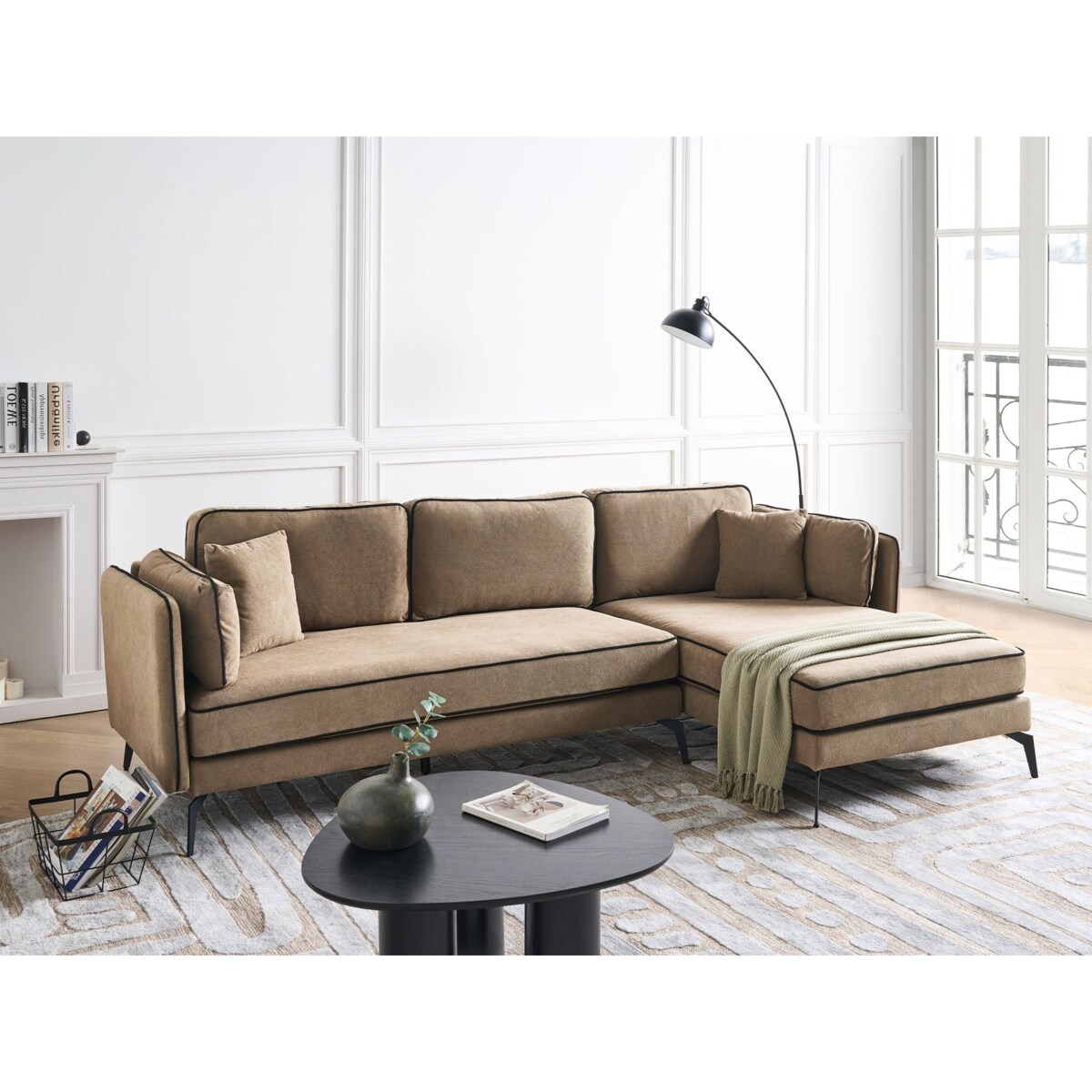 Narożnik ALTAN Jasnobrązowy Lewostronny