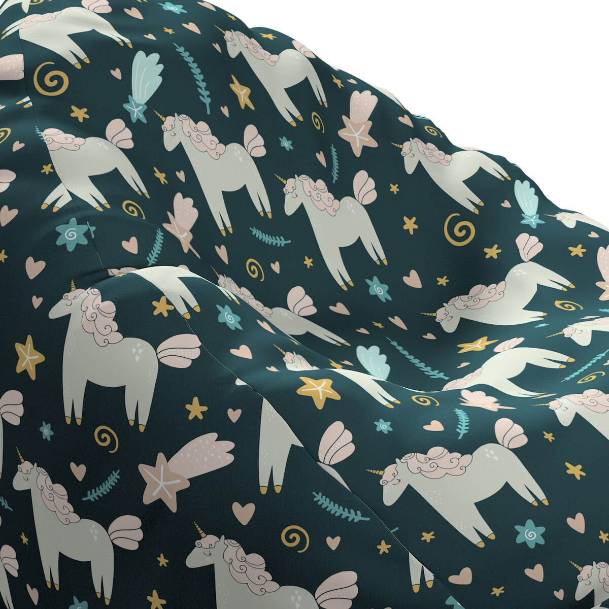 Worek do siedzenia Bowli, niebieski, Ø60 x 105 cm, Magic Collection