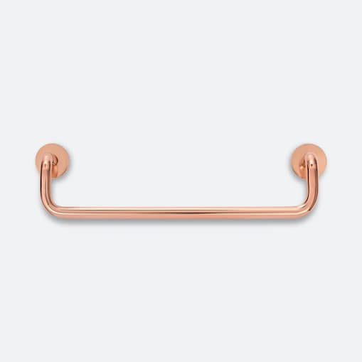 AVA COPPER POLISHED uchwyt meblowy podłużny miedziany polerowany lakierowany