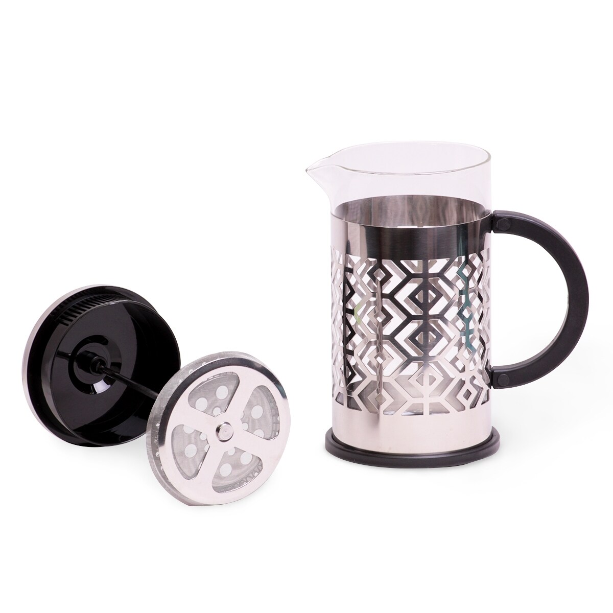 Zaparzacz szklany do herbaty kawy 1L tłokowy french press KAMILLE
