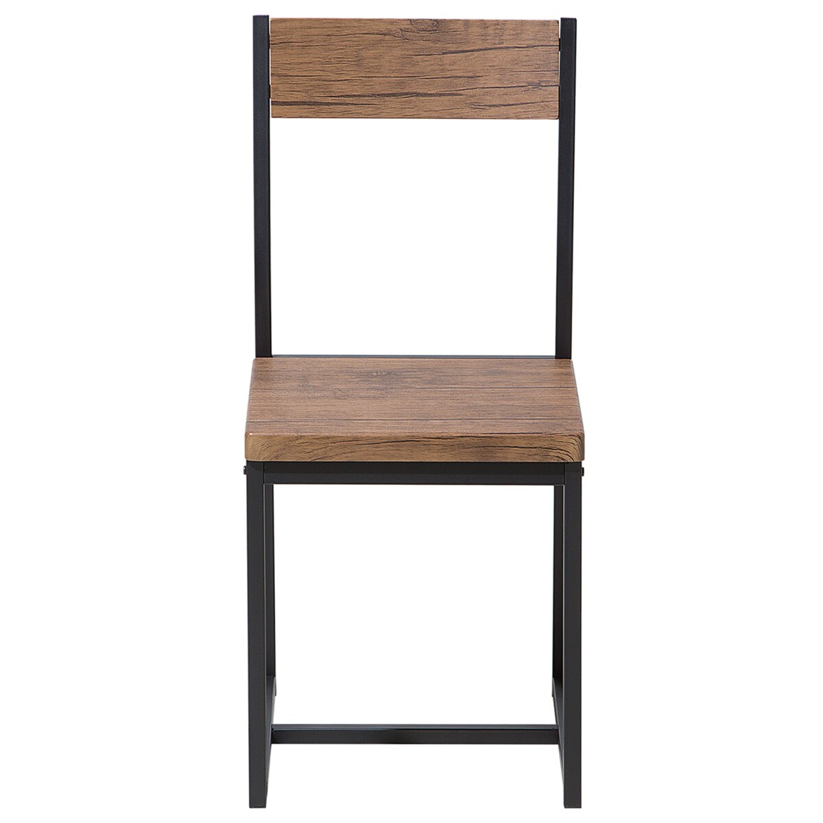 Zestaw 6 krzeseł do jadalni ciemne drewno LAREDO