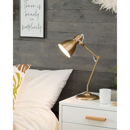 Lampa biurkowa MONSAN Regulowana Metal Mosiężny