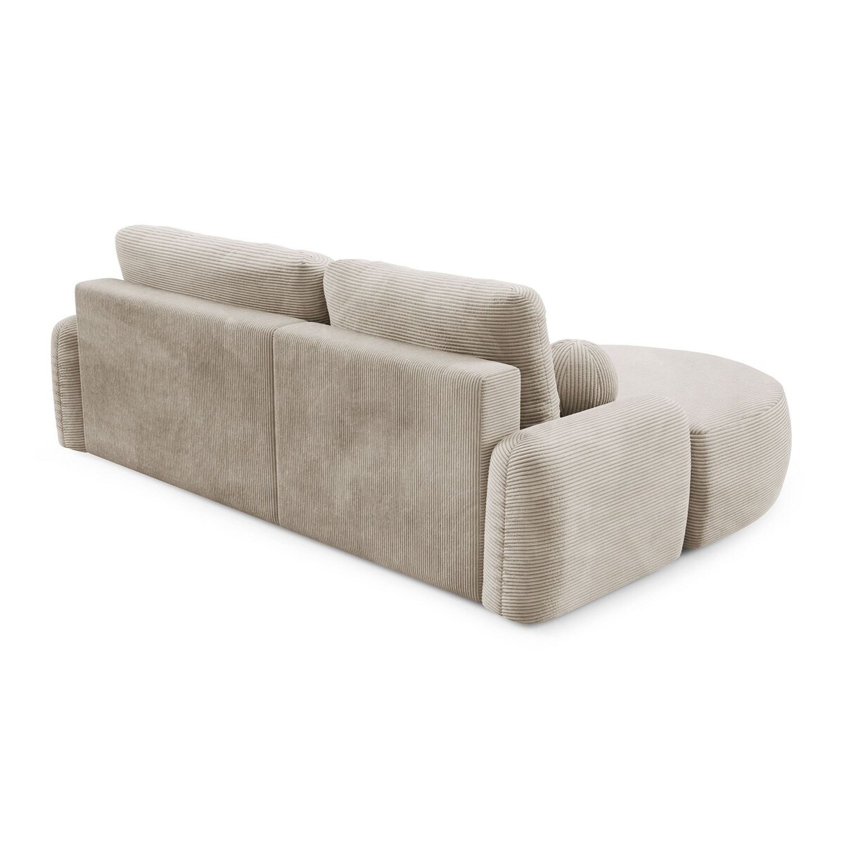 Zaokrąglony narożnik CLEO II z funkcją spania, wersja lewa, Poso 100