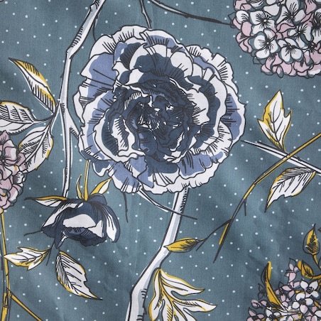 Komplet pościeli 200x200 cm KWIATY I PTAKI