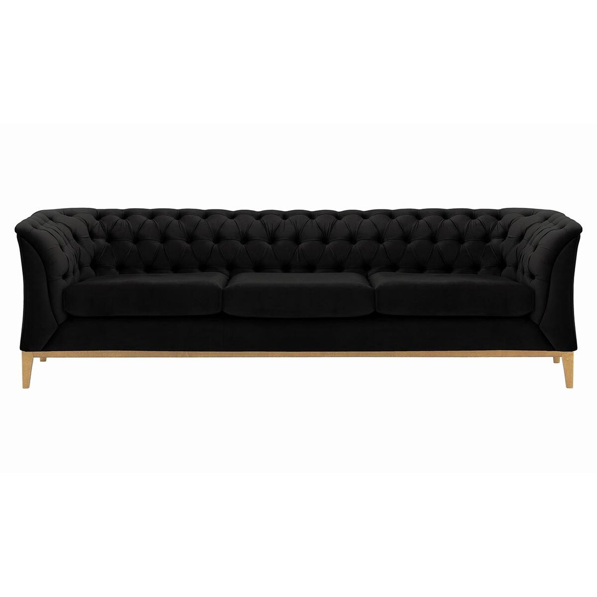 Sofa trzyosobowa Chesterfield Modern Wood-Velluto 20