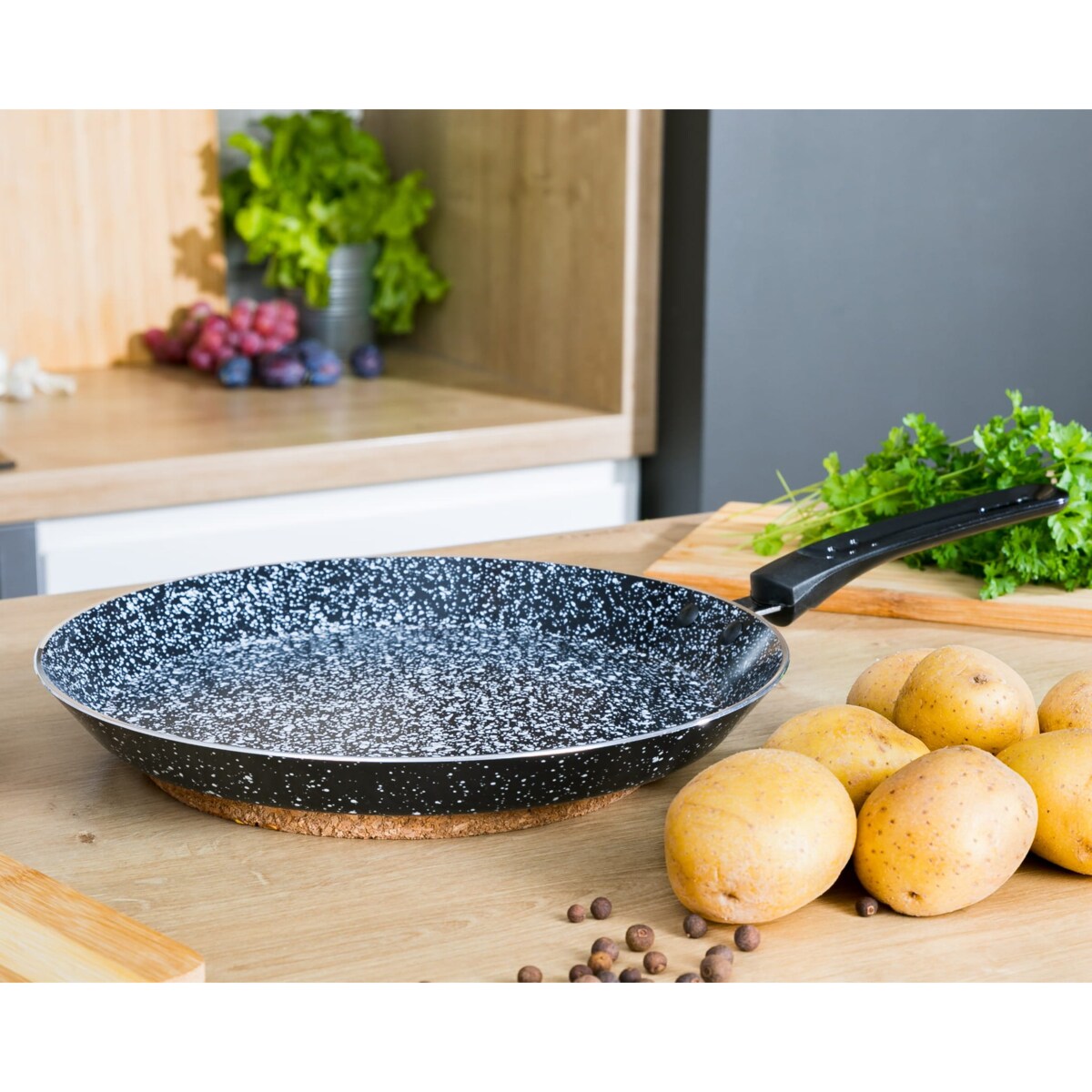 Patelnia do naleśników naleśnikowa granitowa nieprzywierająca 28cm INDUKCJA GAZ ZILNER ZL-2404