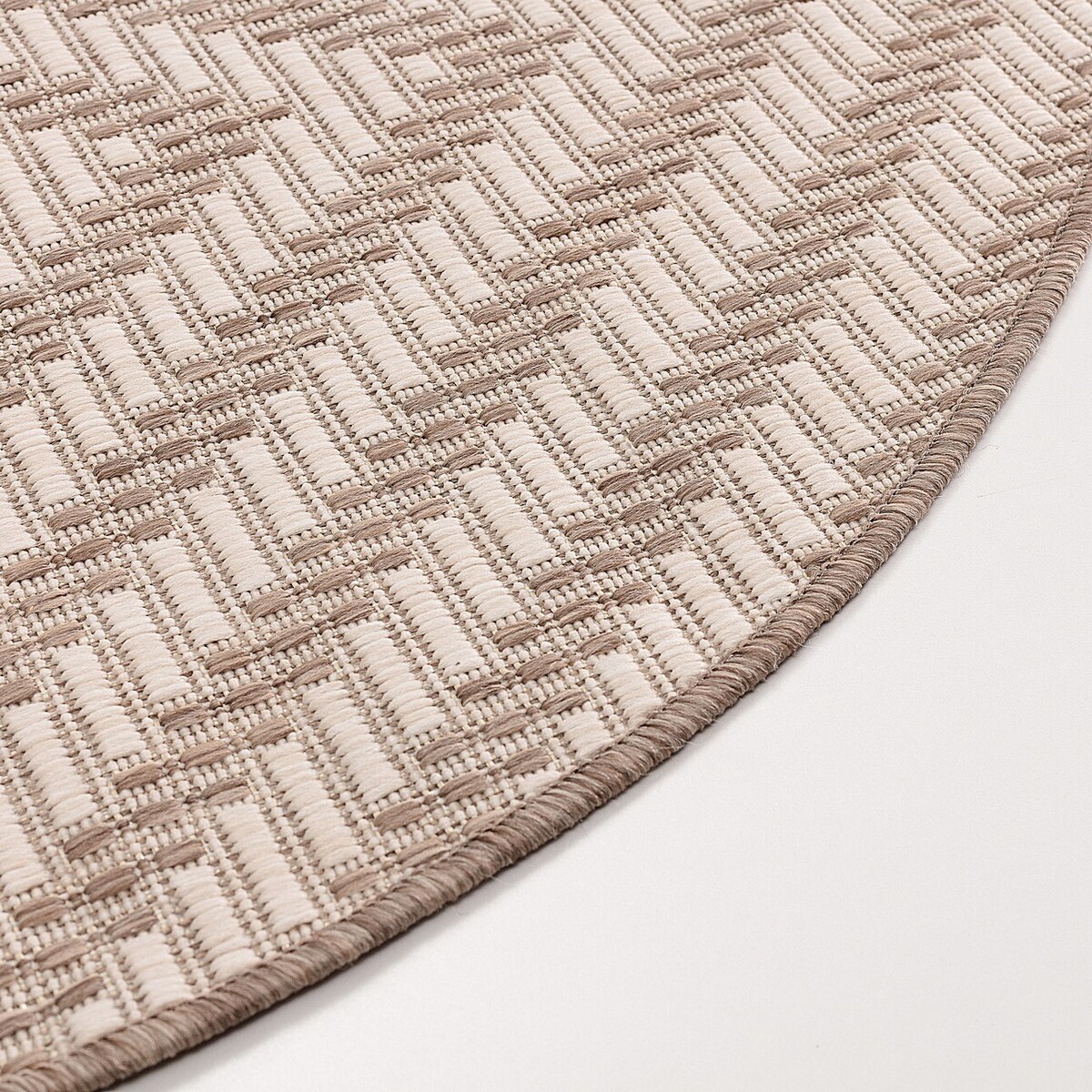 Dywan Lineo beige/mink 120cm, ⌀120 cm