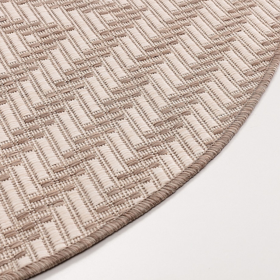 Dywan Lineo beige/mink 120cm, ⌀120 cm