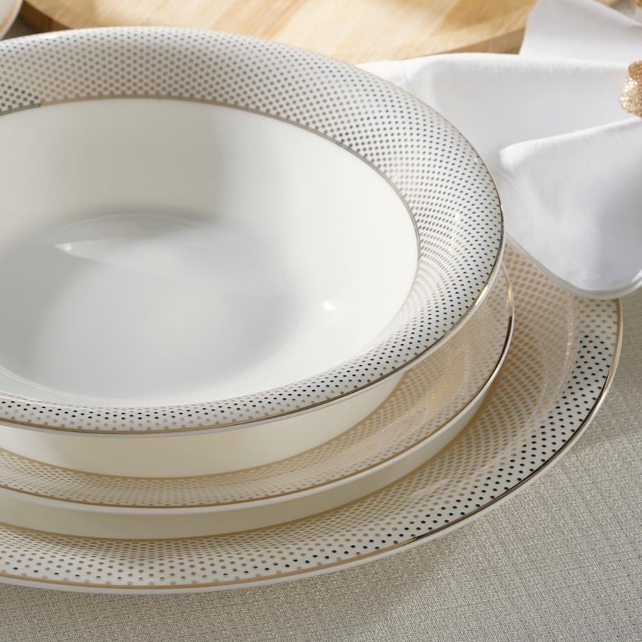 VILLA ITALIA Serwis obiadowy na 12 osób porcelanowy MARILYN