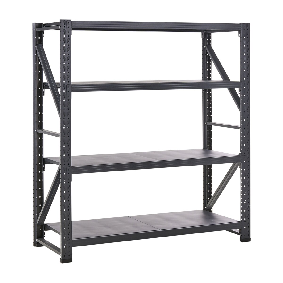 Regał magazynowy FIUGGI Metal 200 cm 60 cm Czarny