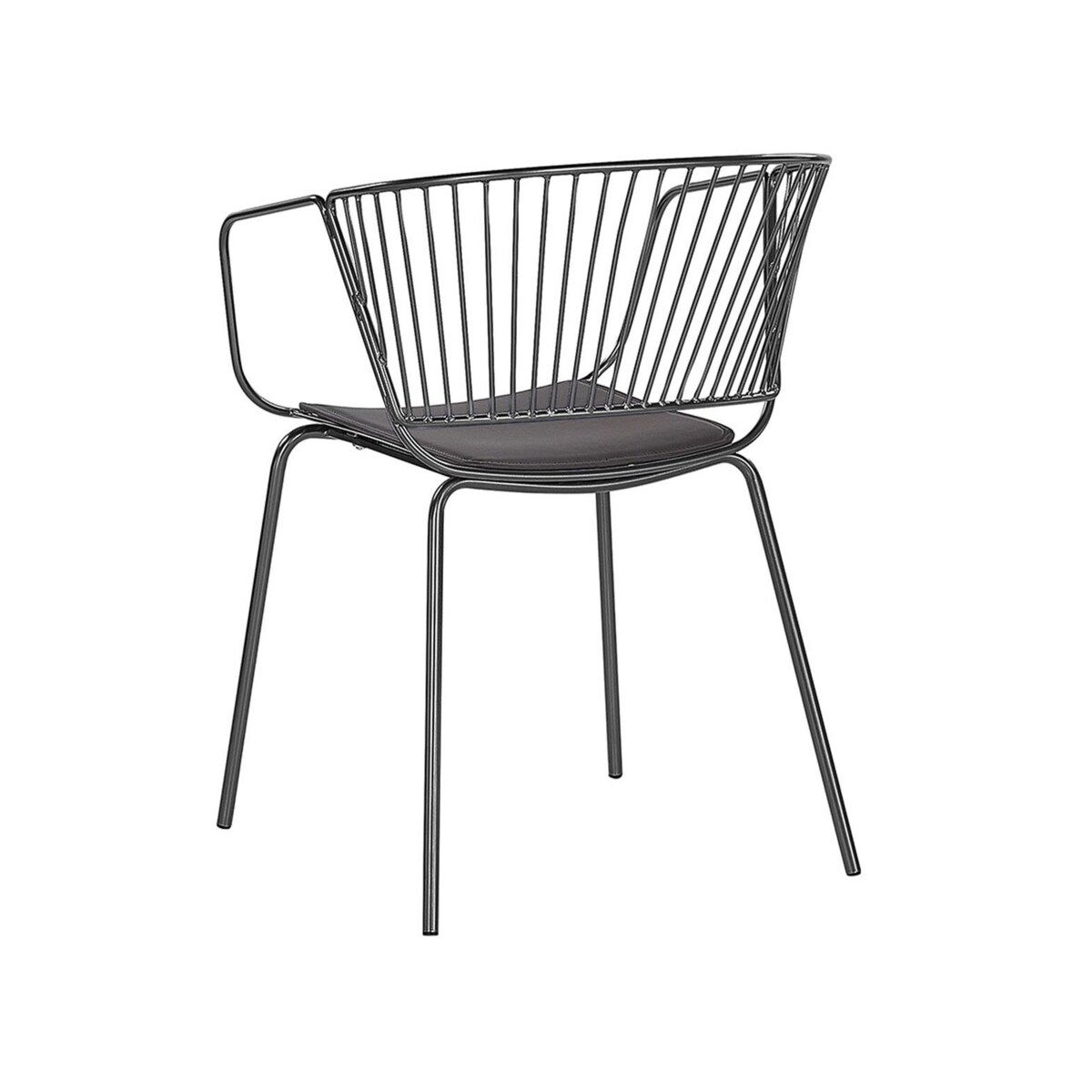 Zestaw 2 krzeseł do jadalni czarny RIGBY