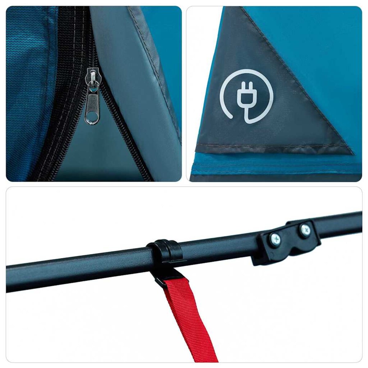 vidaXL Siatkowy namiot wewnętrzny Niebieski 290 x 288 cm