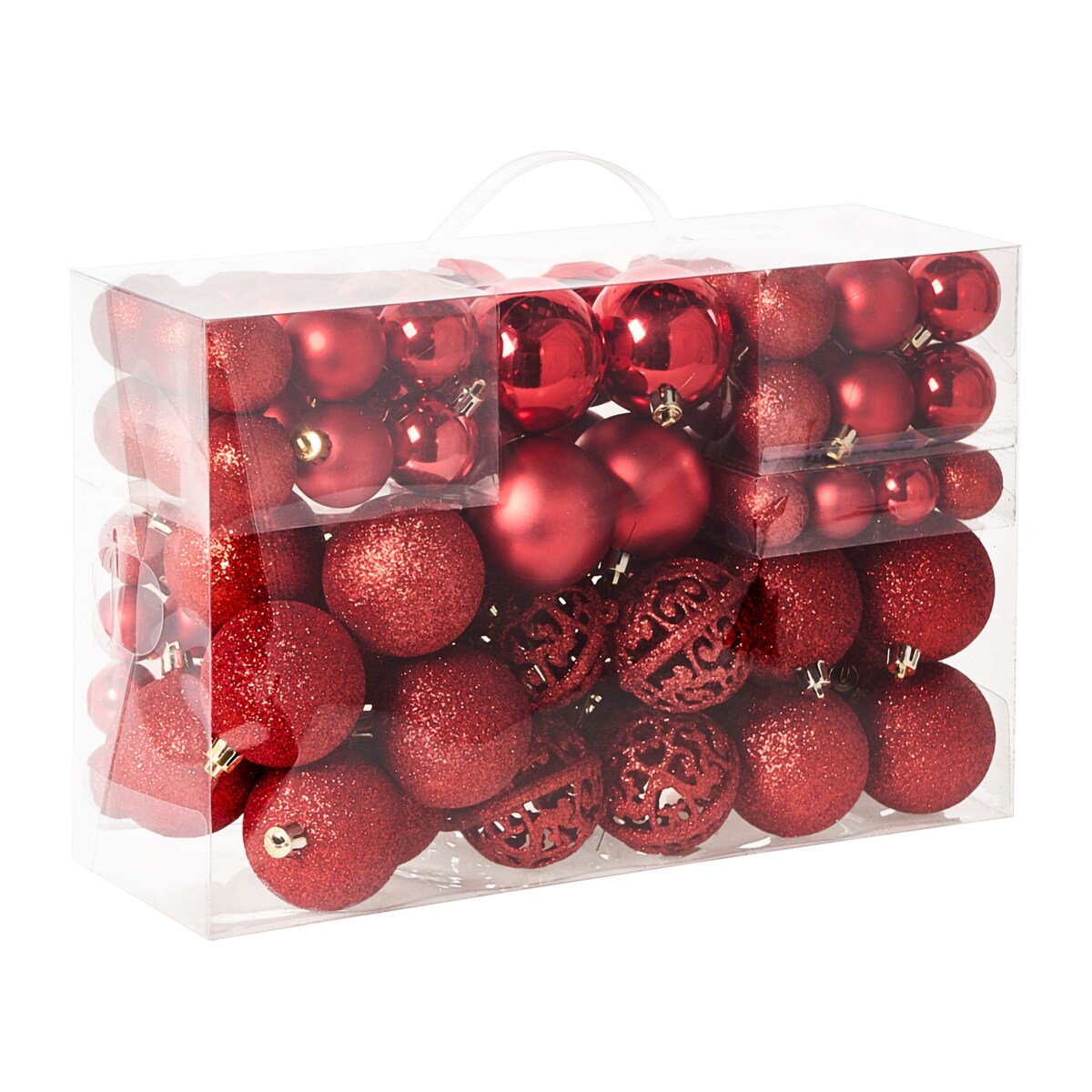 Zestaw 100 bombek VANERN Czerwony