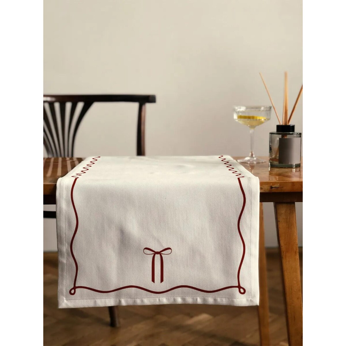 Bieżnik - elegancka kokardka - 40x180