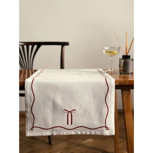 Bieżnik - elegancka kokardka - 40x180