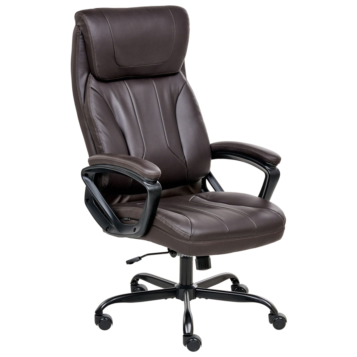 Fotel biurowy PROUD Ekoskóra Ciemnobrązowy