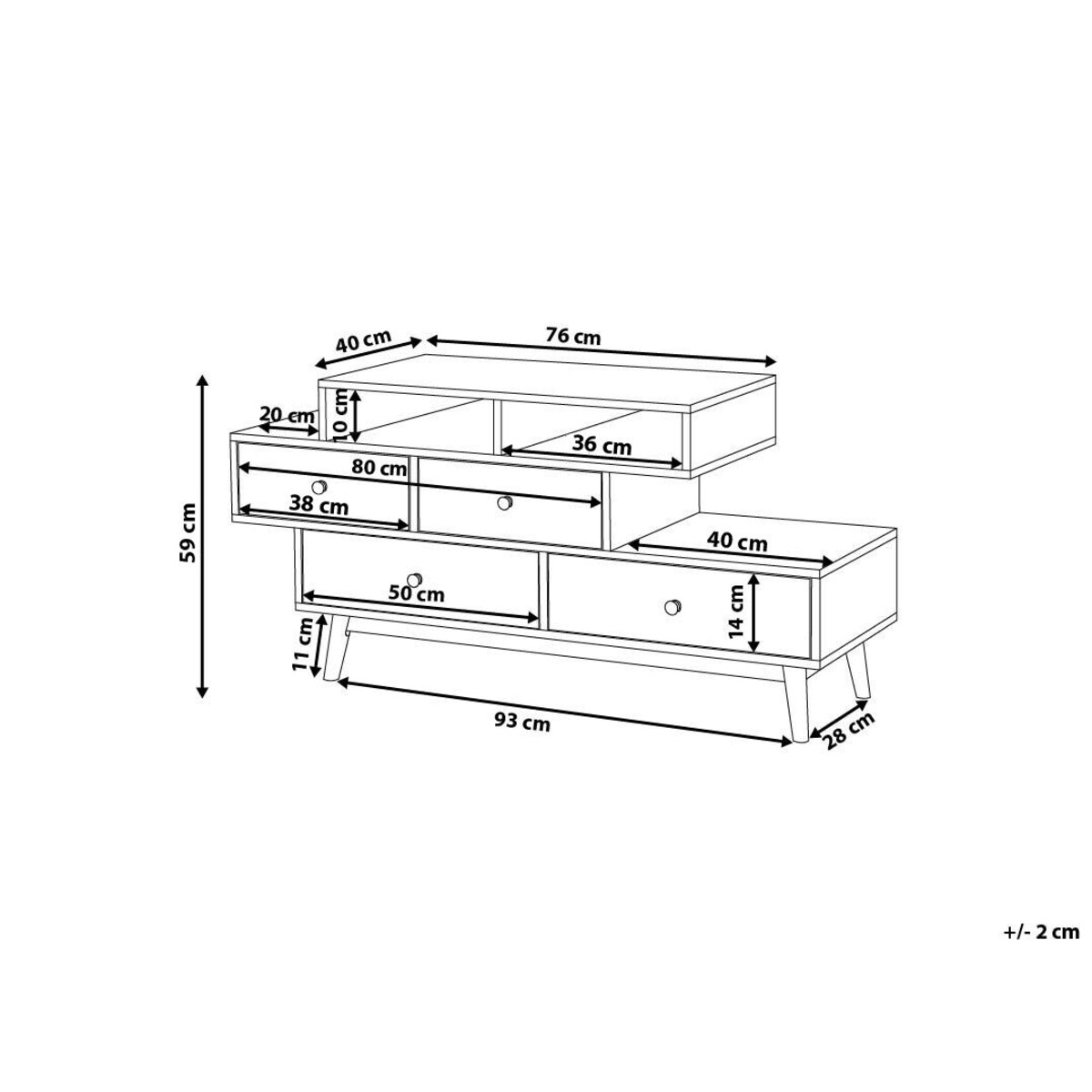 Komoda jasne drewno IRVINE